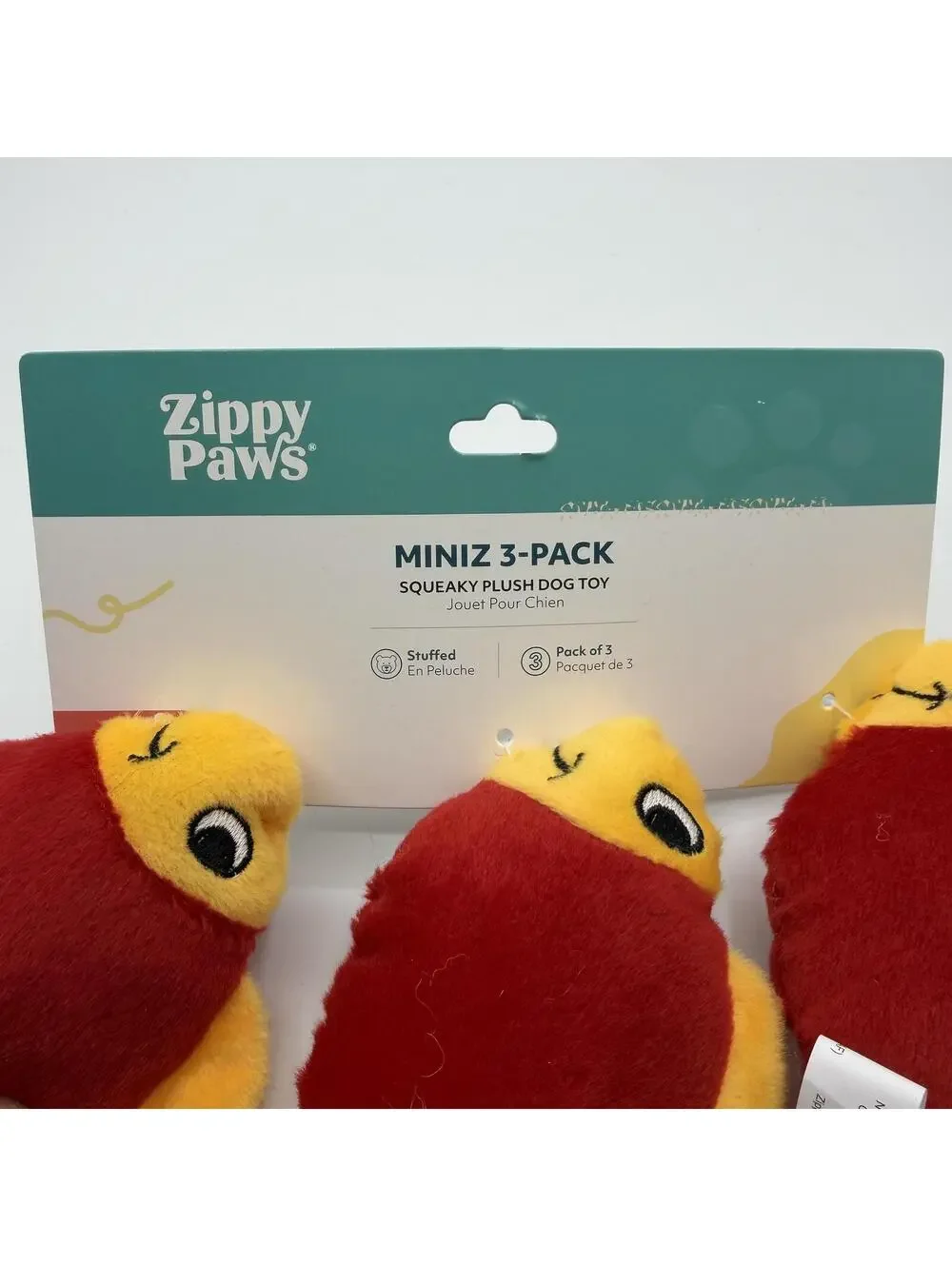 ZippyPaws Miniz Squeaky Plush Dog Toy Fish 3 Pack Zippy Paws ZP246